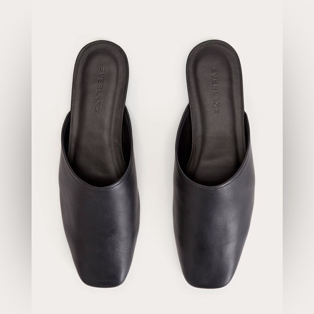 New Everlane The Day Mule In Black Leather — image 5 of 8